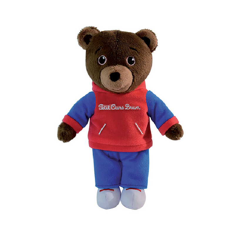  petit ours brun peluche joggeur 15 cm 